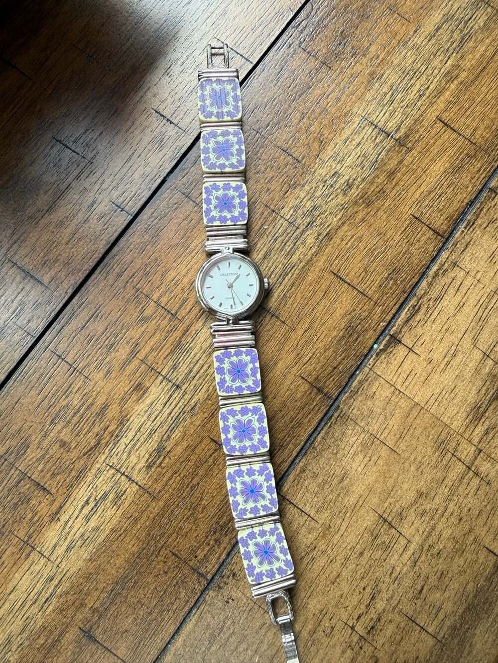 Concepts in Time Enamel Flower Watch